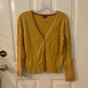 Merona gold cardigan sweater, size M